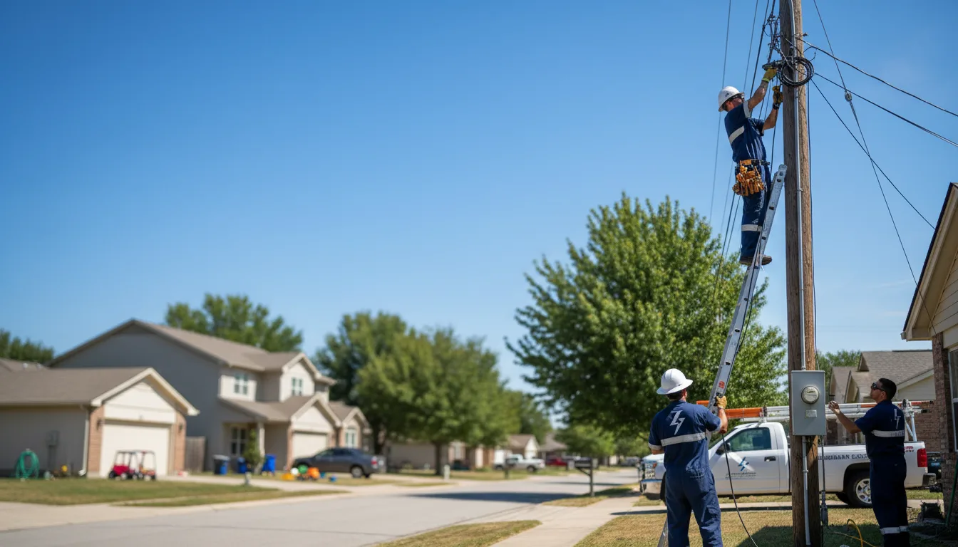 Residential electrician providing installation services in South Windham, CT